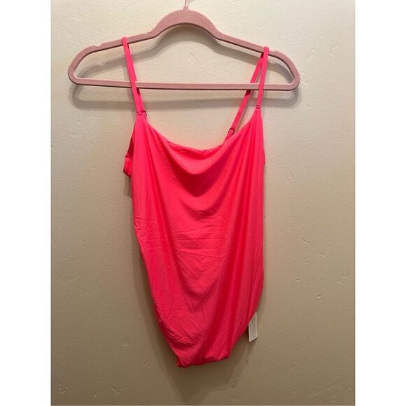 Aerie Pink Smoothez Adjustable Strap Soft Stretch  Bodysuit Size XL - Picture 2 of 5